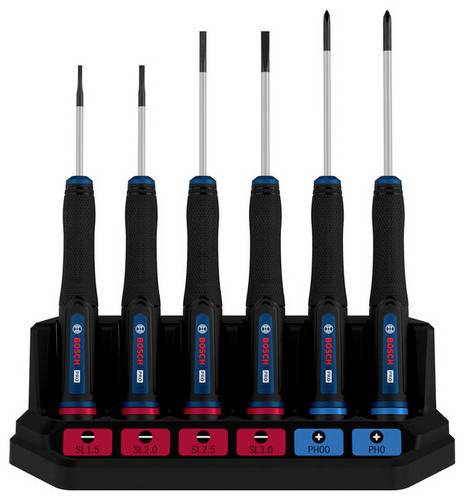 Bosch Professional 1600A039PL Schraubendreher-Set 6teilig PH, Schlitz