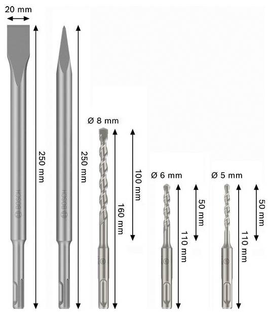 Bosch Accessories 2607012087 2607012087 Werkzeugset