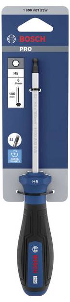 Bosch Professional PRO Schraubendreher H5 x 100mm Innen-Sechskantschraubendreher Klingenlänge: 100mm