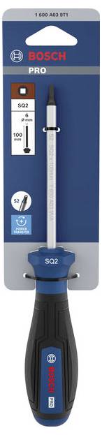Bosch Professional PRO Schraubendreher SQ2 x 100mm Vierkant-Schraubendreher Größe (Schraubendreher) SQ2 Klingenlänge: 100mm