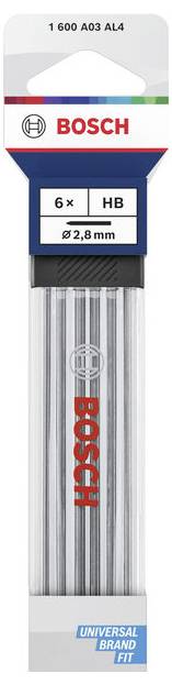 Bosch Universal Brand Fit 6 x HB Bohrer, 2,8 mm, in Einzelhandelsverpackung.