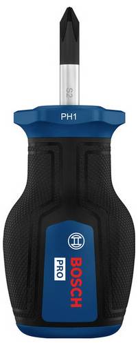 Bosch Professional PRO Stubby-Schraubendreher PH1 x 25 mm 1600A039TF Kreuzschlitz-Schraubendreher P