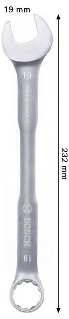 Bosch Professional 1600A03AJ9 1600A03AJ9 Ring-Maulschlüssel Schlüsselweite (Metrisch) 19mm