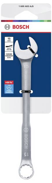 Bosch Professional 1600A03AJ5 1600A03AJ5 Ring-Maulschlüssel Schlüsselweite (Metrisch) 15mm
