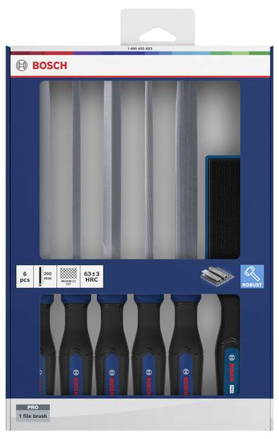 Bosch Professional 1600A03AD3 Feilen-Set, 5-tlg., PRO Feilenbürste 1St.