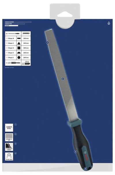 Bosch Professional 1600A03AD3 Feilen-Set, 5-tlg., PRO Feilenbürste 1St.