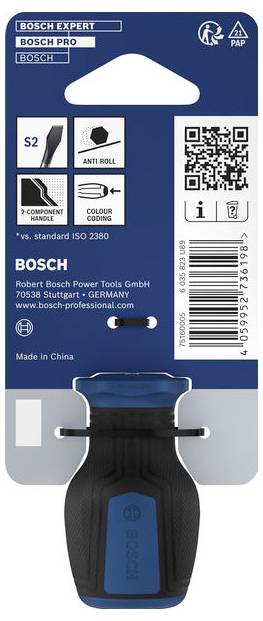 Bosch Professional 1600A039TL Schlitz-Schraubendreher Klingenbreite: 3.5mm Klingenlänge: 25mm