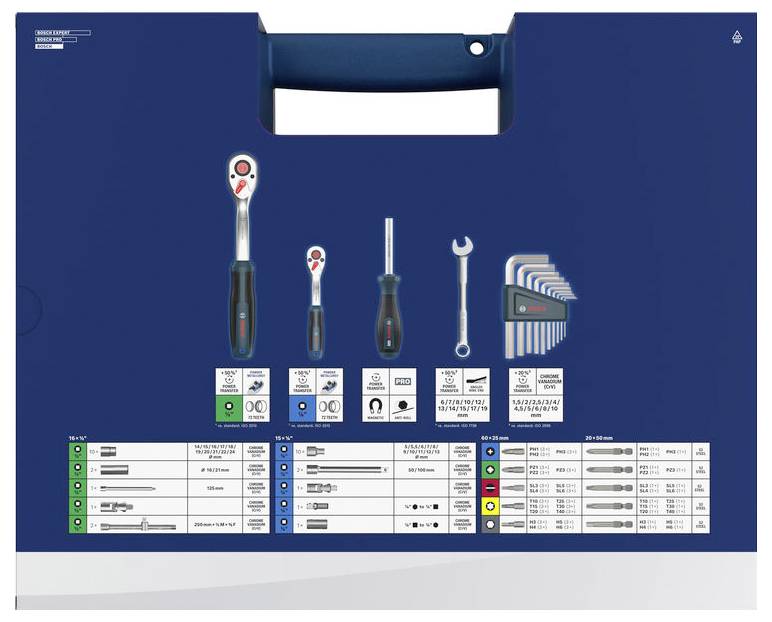 Bosch Professional 1600A03AL1 1600A03AL1 Werkzeugset 134teilig