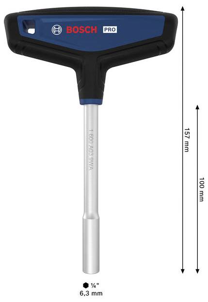 Bosch Professional PRO Bit-Schraubendreher mit T-Griff Bit-Schraubendreher