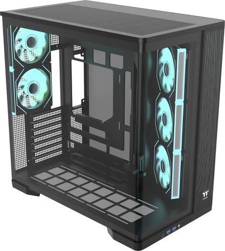 Thermaltake Arcus 380 TG Curved Black Midi-Tower PC-Gehäuse Schwarz Seitenfenster