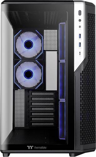Thermaltake View 590 TG ARGB Midi-Tower PC-Gehäuse Schwarz Seitenfenster, Integrierte Beleuchtung
