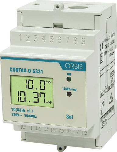 ORBIS Zeitschalttechnik kW-Zähler OB708100 Wechselstromzähler digital 63 A MID-konform: Nein 1 St.
