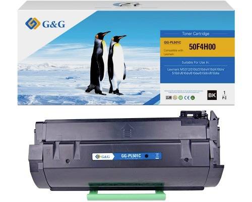 G&G Tonerkartusche in Verpackung und Kartusche, gekennzeichnet mit „50F4H00