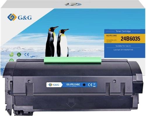 G&G-Tonerpatronen-Box mit einer schwarzen Druckertonerpatrone mit der Bezeichnung 