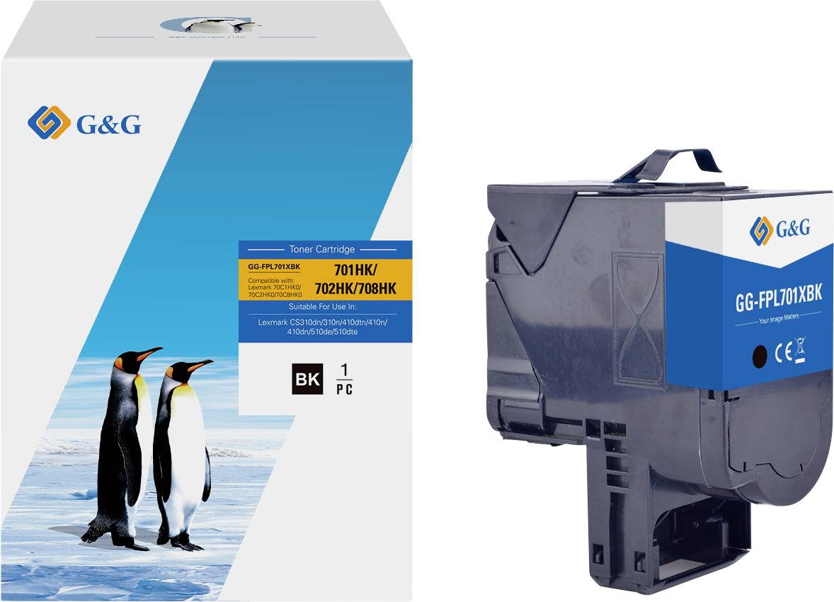 G&G Toner ersetzt Lexmark 702HK/ 70C2HK0 Kompatibel Schwarz NT-FPL701XBK