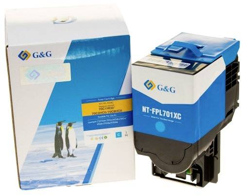 G&G Toner ersetzt Lexmark 702HC/ 70C2HC0 Kompatibel Cyan 3000 Seiten NT-FPL701XC