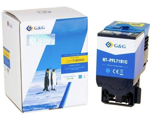G&G Toner ersetzt Lexmark 71B20C0 Kompatibel Cyan 2300 Seiten NT-PFL71B1C