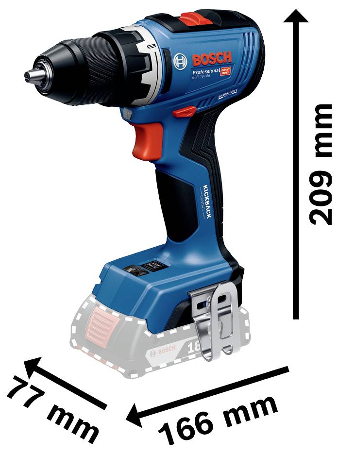 Bosch Professional GSR 18V-65 06019N3000 Akku-Bohrschrauber