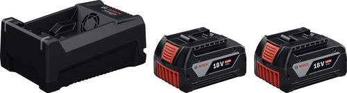 Bosch Professional 1.600.A03.CH1 2xGBA18V 5.0Ah GAL12V/18 Werkzeug-Akku 18 V
