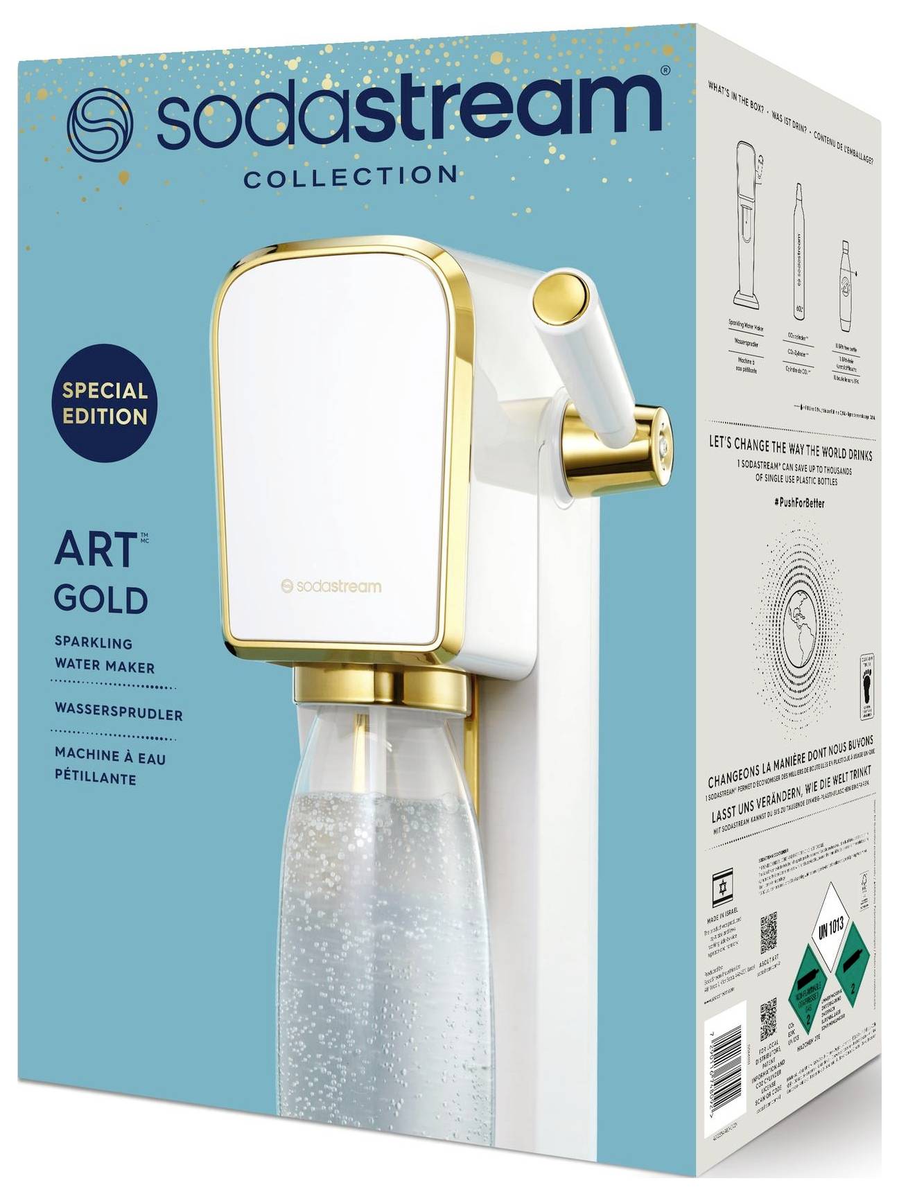 Sodastream Wassersprudler Gold, Weiß