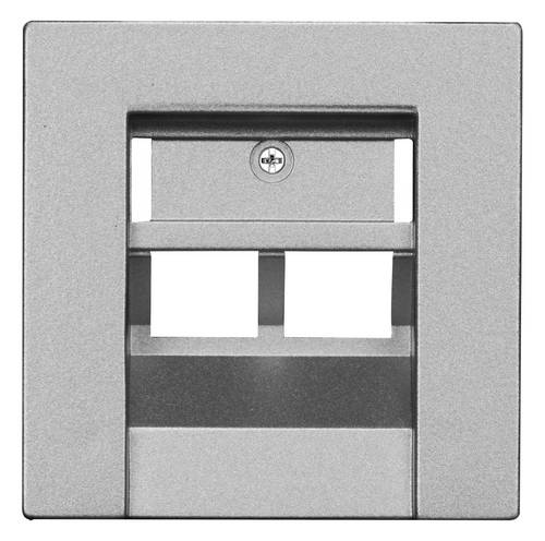 Opus 2fach Einsatz ISDN, Anschlussdose 55 Aluminium, Silber 512.452.43 1 St.