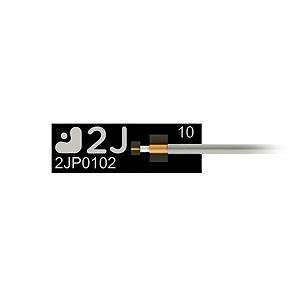 Kleine schwarze elektronische Komponente mit der Bezeichnung „2JP0102