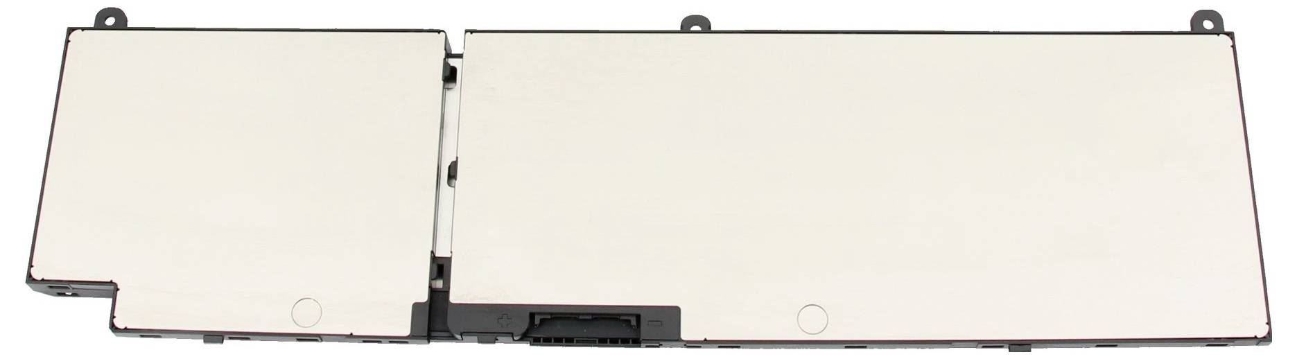 Zwei aneinander gekoppelte weiße Tablet-Bildschirmpaneele, nebeneinander angeordnet, was auf eine gefaltete oder erweiterte Gerätebildschirmanordnung hindeutet.