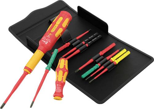 Wera VDE Safe-Torque Speed Basic 1 Elektriker Drehmoment-Schraubendreher-Set PH, PZ, TORX, Schlitz