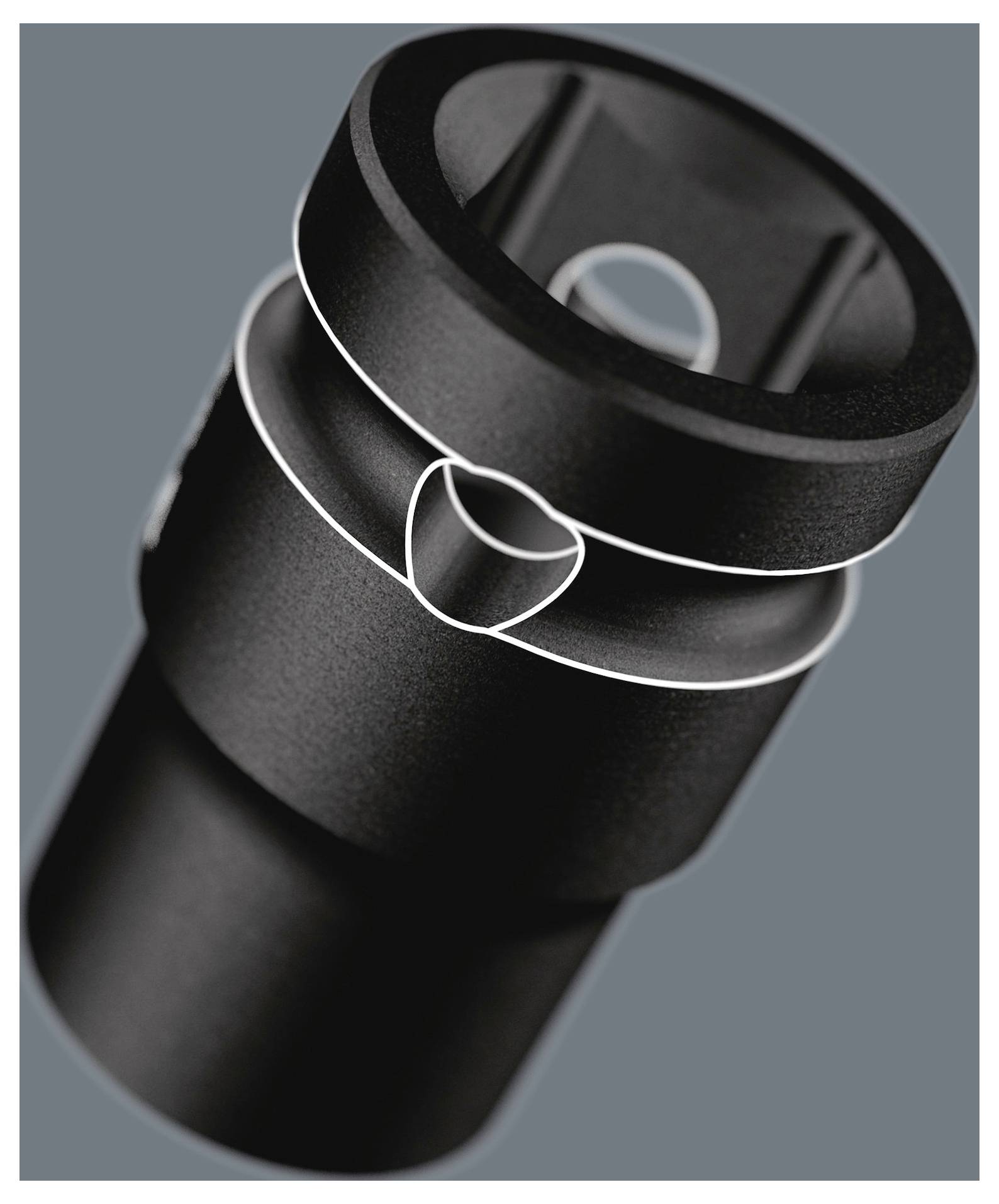 Wera 2090/16 Impaktor Universal, Werkstatt Schlagschraubendreher Set 3/8" (10 mm), Außen-Vierkant