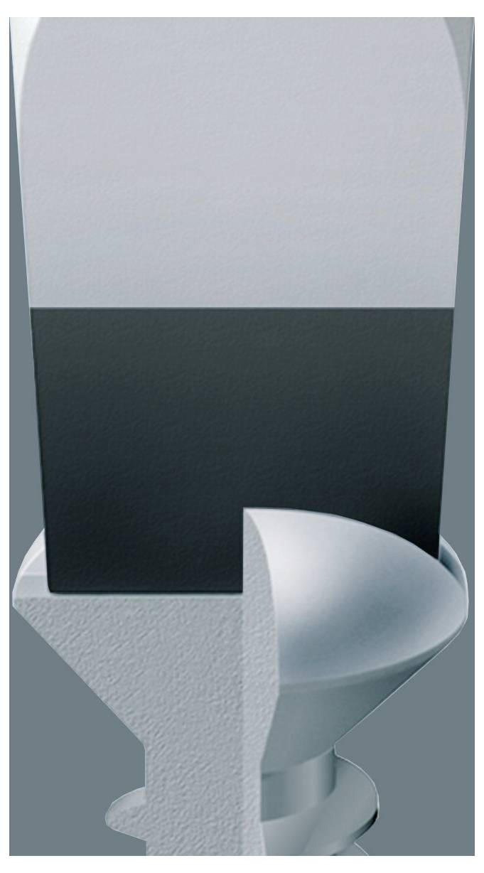 Abstrakte 3D-Illustration eines weißen strukturierten Objekts mit einer dunklen rechteckigen Form darüber und einer gekrümmten schüsselartigen Form daneben auf grauem Hintergrund.
