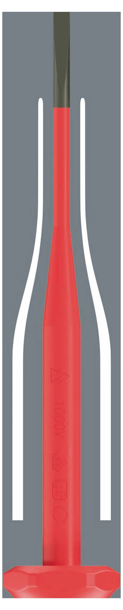 Ein mit roter Flüssigkeit gefülltes Thermometer in einem Glastube, das gegen einen grauen Hintergrund einen hohen Temperaturstand anzeigt.