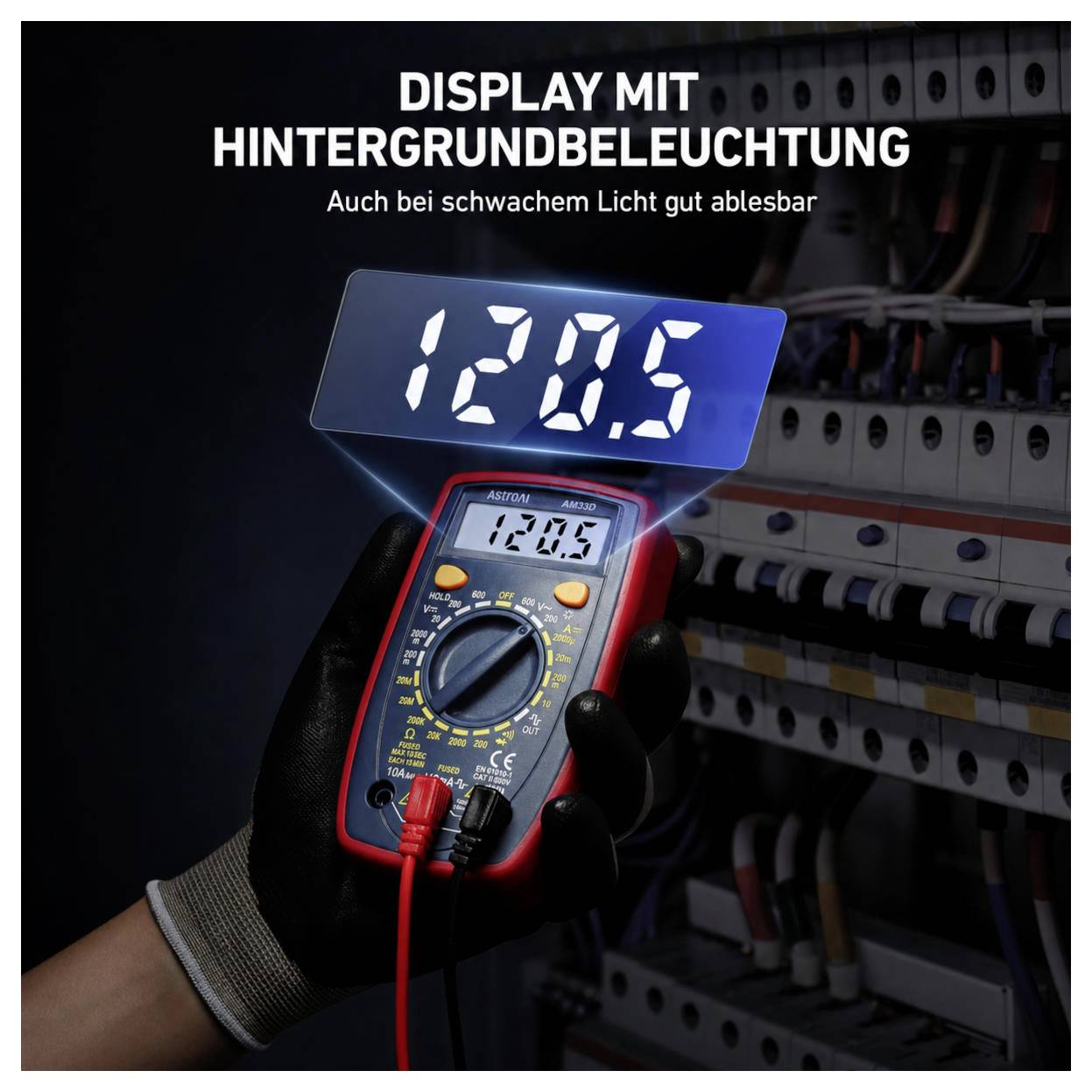 Astro AI Hand-Multimeter digital Anzeige (Counts): 2000