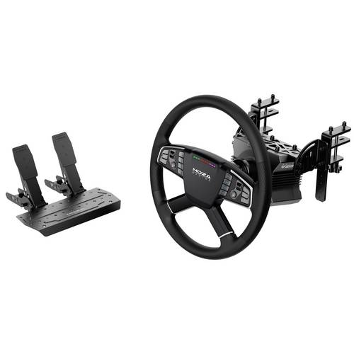 MOZA R5 Pro Truck Bundle (6Nm) Lenkrad-Komplettset PC Schwarz