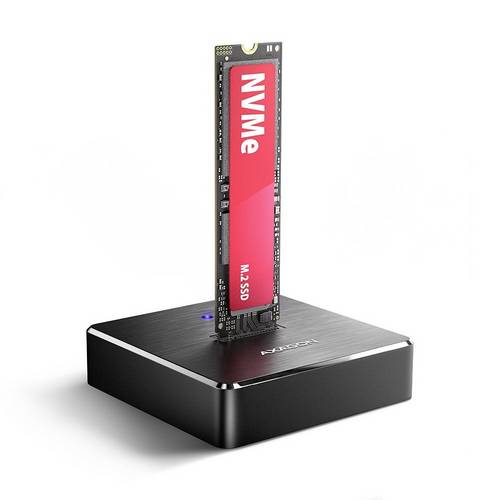 AXAGON ADSA-M2C Dual USB-C® (USB 3.2 Gen 2) M.2 NVMe PCIe 3.0 x4 2 Port SSD-Dockingstation mit Clon