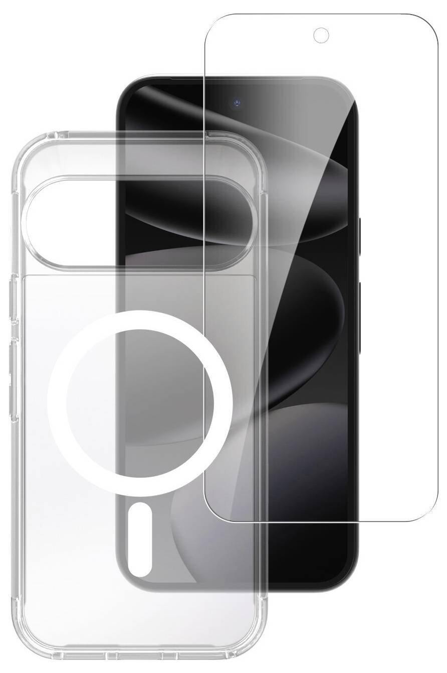 4Smarts 360° Premium Protection Set Hülle + Schutzglas Set Google Pixel 11 Pro XL Transparent Induktives Laden 541863
