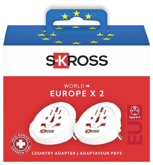 Skross 1.500211C-X2 Reiseadapter Schuko-Standard