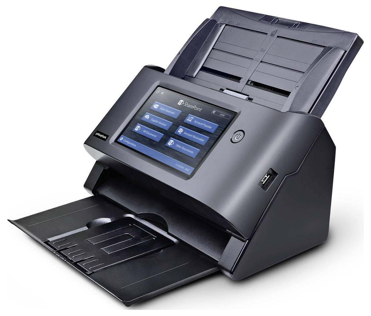 Plustek eScan A355 Pro Dokumentenscanner A4 600 x 600 dpi 25 Seiten/min WLAN, LAN (10/100MBit/s)