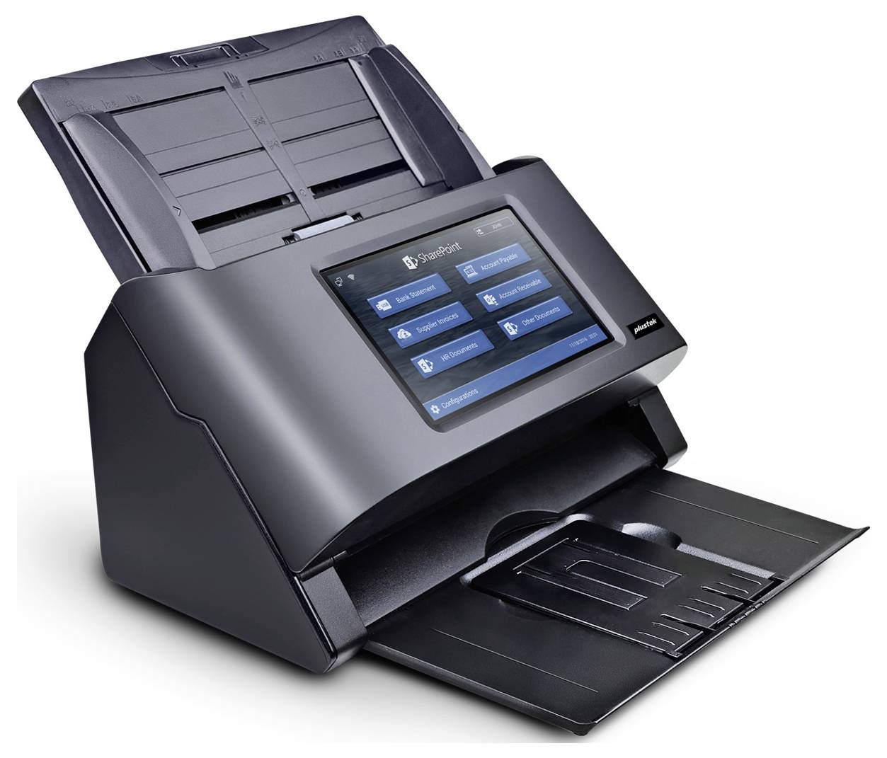 Plustek eScan A355 Pro Dokumentenscanner A4 600 x 600 dpi 25 Seiten/min WLAN, LAN (10/100MBit/s)