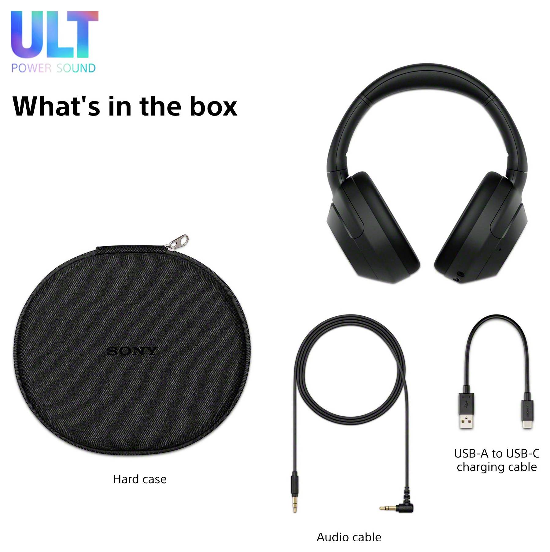 Sony WH-ULT900N Over Ear Headset Kabellos Stereo Schwarz Noise Cancelling Headset, Klang-Personalisierung, Surround-Sound