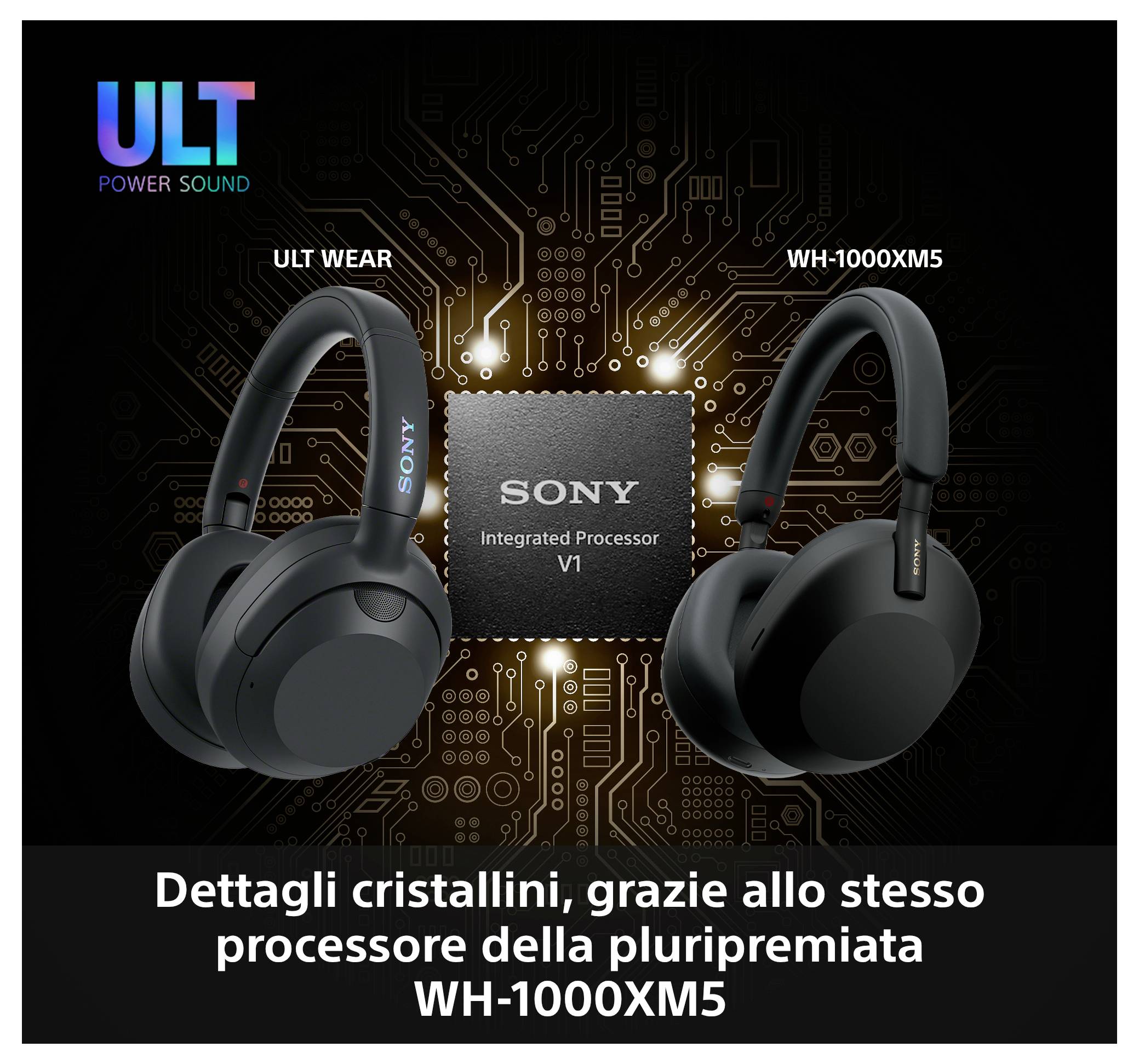 Sony WH-ULT900N Over Ear Headset Kabellos Stereo Schwarz Noise Cancelling Headset, Klang-Personalisierung, Surround-Sound