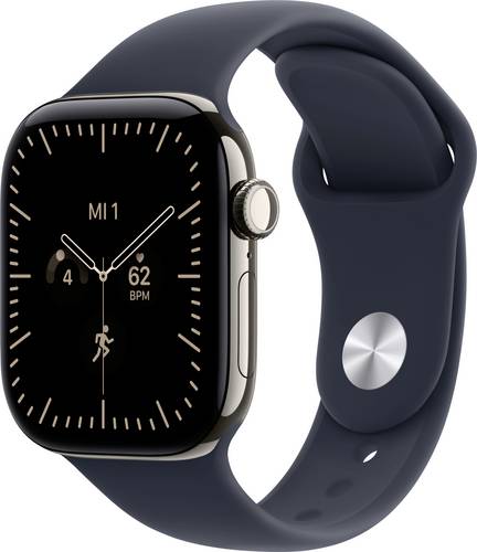 Apple Watch Series 12 GPS + Cellular 42 mm Titangehäuse Sport Band Navy-Blau M/L