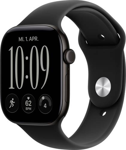 Apple Watch Series 12 GPS + Cellular 46 mm Aluminiumgehäuse Sport Band Schwarz S/M