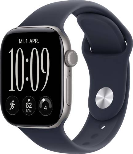 Apple Watch Series 12 GPS 42 mm Aluminiumgehäuse Sport Band Navy-Blau S/M