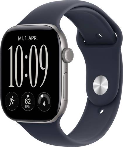 Apple Watch Series 12 GPS 46 mm Aluminiumgehäuse Sport Band Navy-Blau S/M