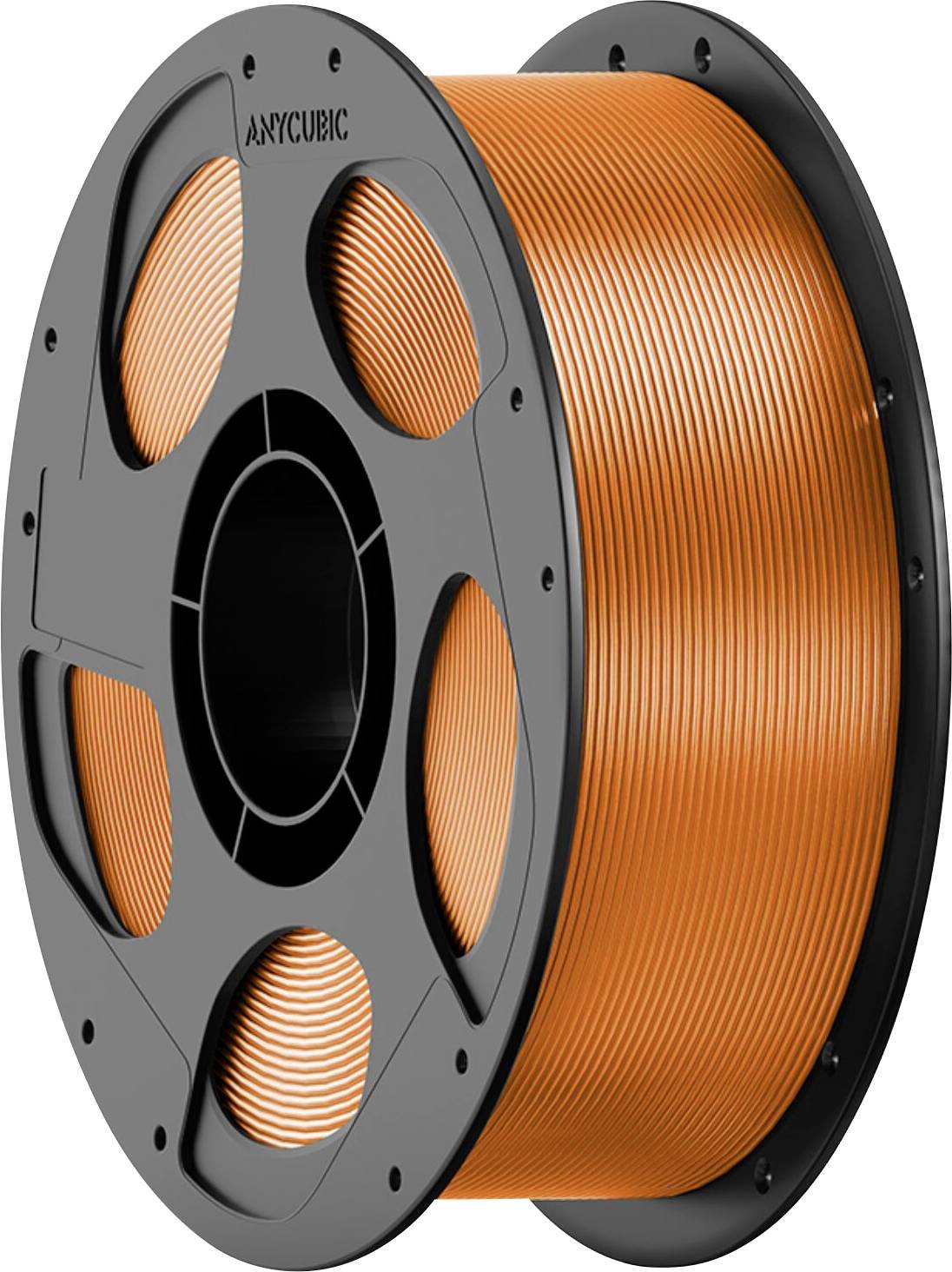 Orange 3D-Drucker-Filament-Spule mit der Bezeichnung 