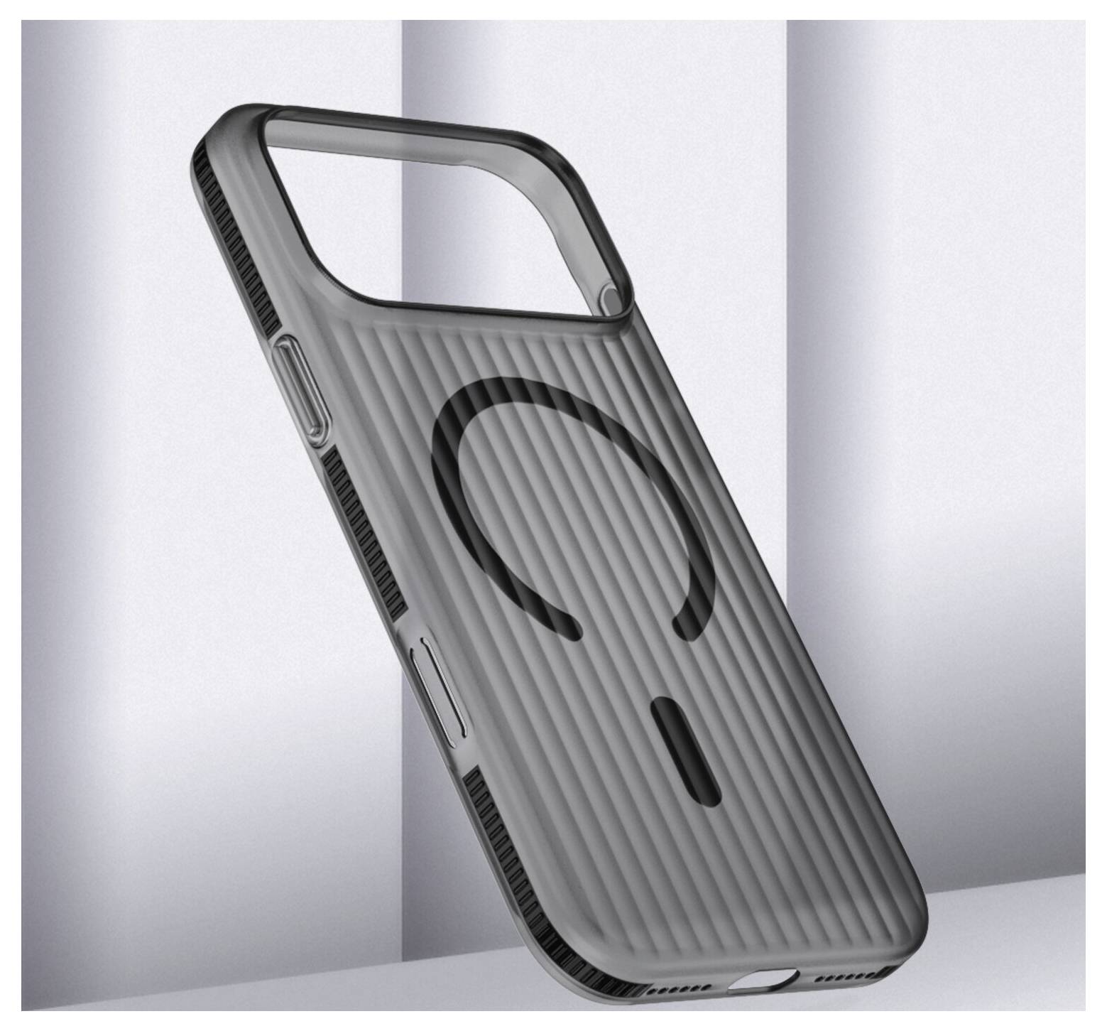 4Smarts Design Case Aero Backcover Apple iPhone 18 Pro Max, iPhone 17 Pro Max Schwarz Induktives Laden 541914