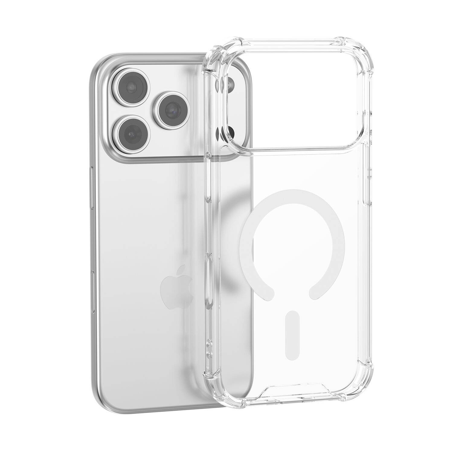 4Smarts Hybrid Case Ibiza Backcover Apple iPhone 18 Pro Max, iPhone 17 Pro Max Transparent Induktives Laden 541912