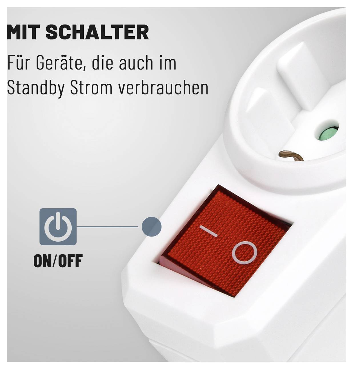 Greate 504001-6 Steckdosen-Verteiler Weiß 6St.