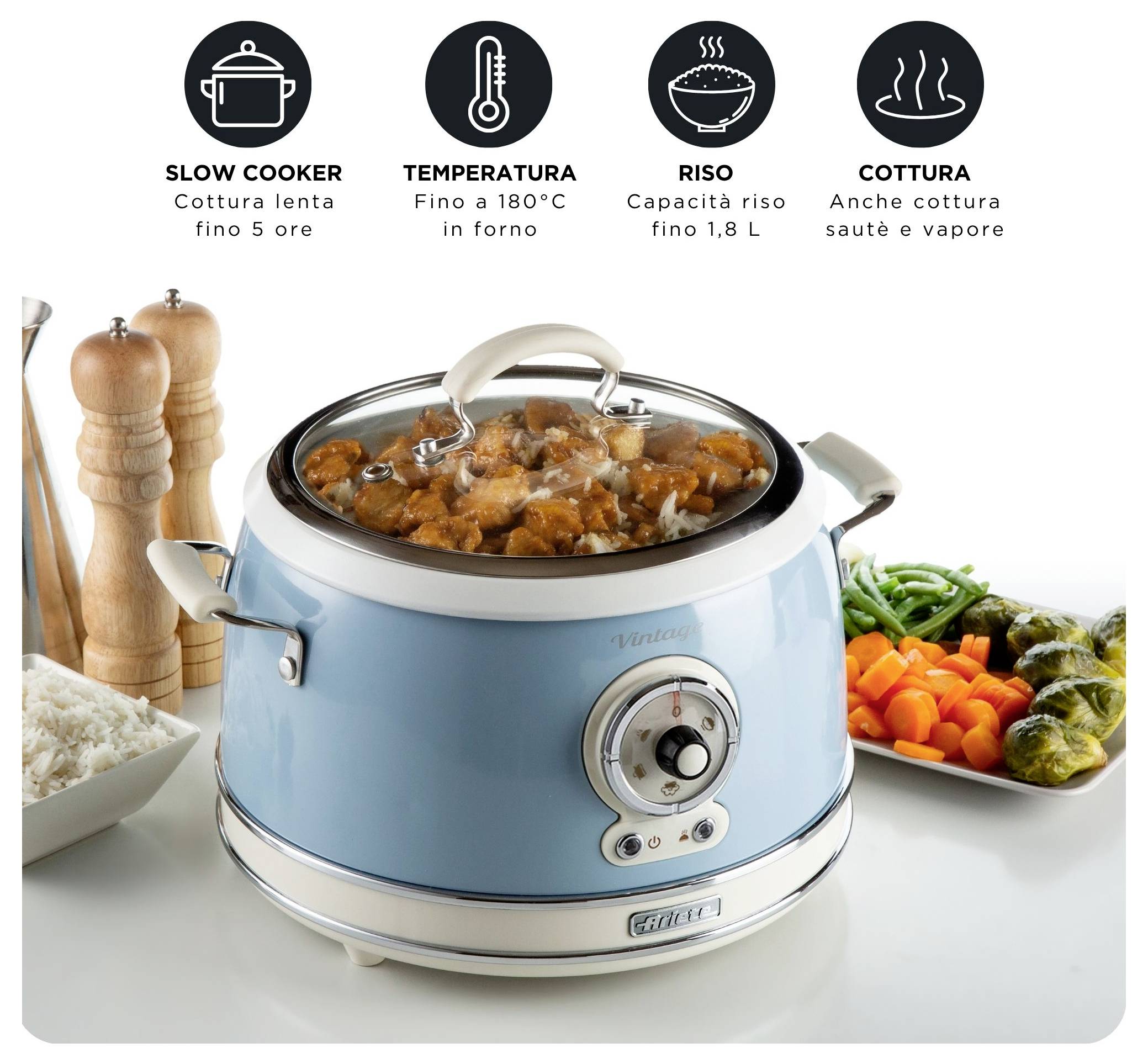 Ariete Multikocher Hellblau