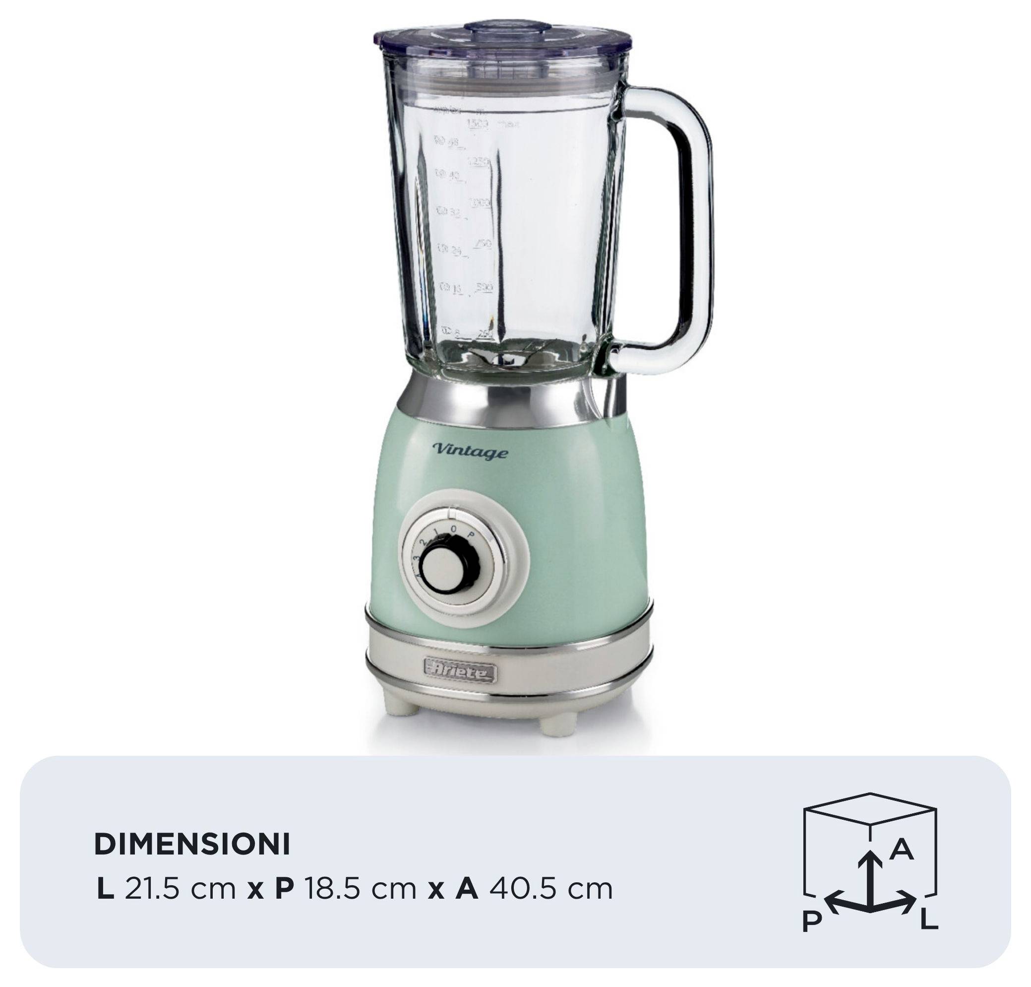 Ariete Standmixer 1000W Grün